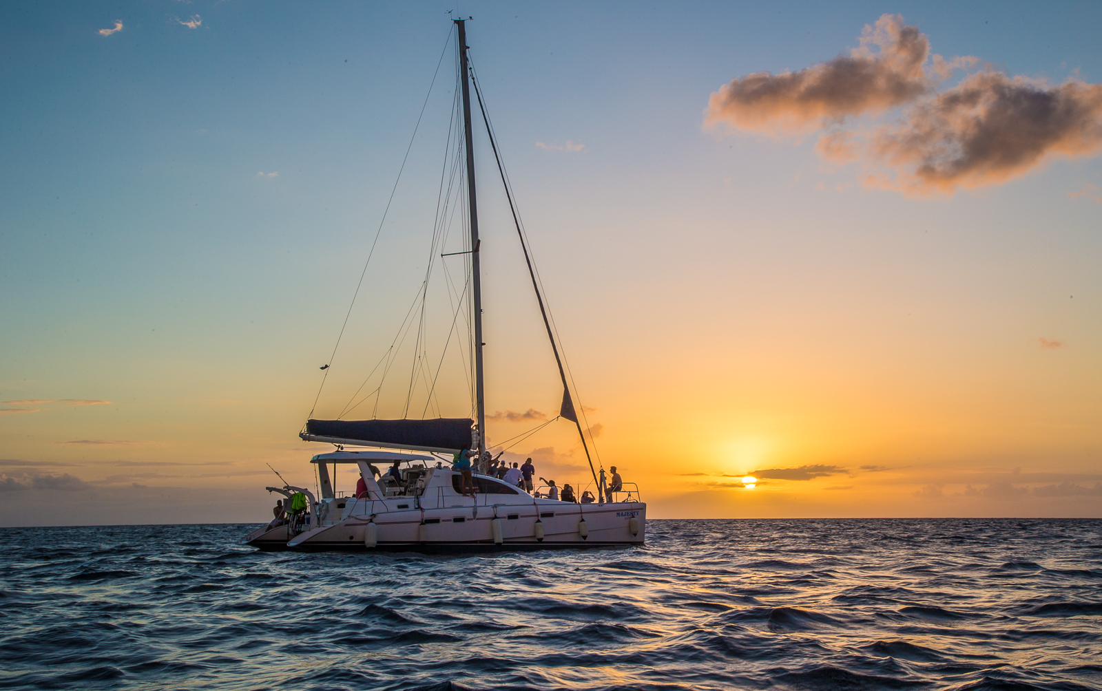 sunset catamaran cruise ponce inlet