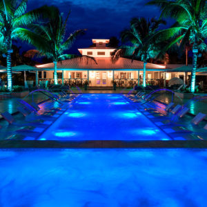 serenity night pool